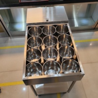 Chariot de cuisine professionnel en acier inoxydable avec roulettes, table à condiments pour restaurant commercial, chariot de service
