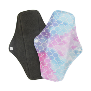 Wholesale Custom Washable Reusable Leak Proof Overnight Women Bamboo Charcoal Sanitary Period <b>Nursing</b> <b>Pads</b> - Product Image 2