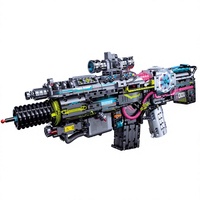 Pistola de Juguete Motorizada Dawnbreaker Pulse Gun, Bloques de Construcción, Dinámica, Ciencia Ficción, Mecánica, Eléctrica, de Plástico ABS, 14+