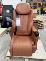 Asiento de Primera Clase Inspirado en M9 con Mesa Plegable, Masaje y Ventilación para Modificación de Vans VIP