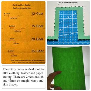 Cortador Rotatorio al por Mayor de 45 mm, Rodillo para Patchwork, Herramienta de Corte Fácil para Tela, Cuero, Papel, Boletos y Láminas Blandas - Product Image 6