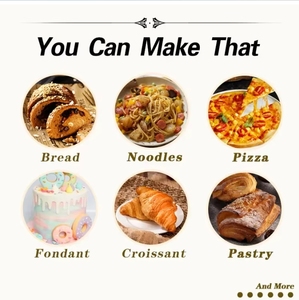 Laminadora de Masa Manual para Panadería, Máquina Manual para Hacer Croissants, Pizza, Pan y Galletas - Product Image 5