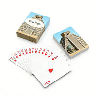 Cartes à jouer de poker personnalisées de haute qualité, design souvenirs, papier rouge et blanc, finition mate, cartes à jouer de poker 58*88mm, 54 cartes