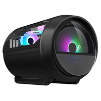 Boîtier d'ordinateur en alliage d'aluminium pleine tour M-ATX avec ventilateur RVB pour les joueurs, conception de flux d'air, panneaux en verre trempé, refroidisseur d'eau pour le jeu