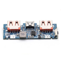 Module de batterie externe à deux ports Micro/Type-C Module de charge à deux ports USB 5V 2.4A 18650
