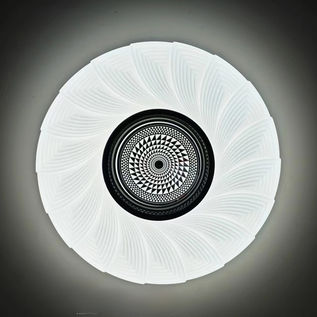 ETL Certified 20W LED Ultra-Thin Ceiling Lamp for Bedroom Contemporary Acrylic Cover Iron Base AC Power Temperature Control