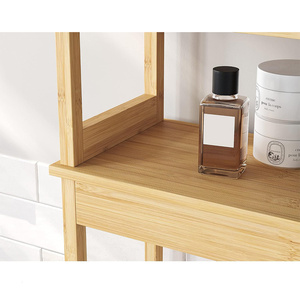 Armoire de <span class=keywords><strong>rangement</strong></span> réglable <span class=keywords><strong>au</strong></span>-<span class=keywords><strong>dessus</strong></span> <span class=keywords><strong>des</strong></span> <span class=keywords><strong>toilettes</strong></span>, support de toilette indépendant, support d'économie d'espace de buanderie - Product Image 2