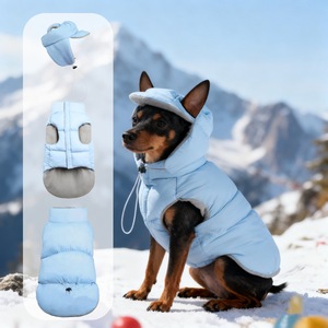 Ropa de Invierno para Mascotas, Chaleco Acolchado para Perro con Cuello Alto, Grueso y Cálido, de Terciopelo - Product Image 6