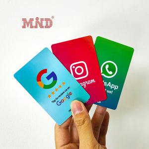 Superficie personalizada NFC Tarjeta Social Media PVC NFC Tarjeta de visita Llamada telefónica Contacto Escaneo <span class=keywords><strong>QR</strong></span> para <span class=keywords><strong>WhatsApp</strong></span> - Product Image 5