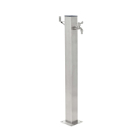 Fontaine d'eau antique de cour, Robinet de jardin en cuivre, Tuyau vertical en acier inoxydable résistant au gel, Robinet d'arrosage extérieur pour villa