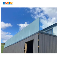 HJ Building Manufacturer Canal en U en aluminium de haute qualité pour balcon monté sur le dessus pour garde-corps en verre de 10mm utilisés à l'extérieur