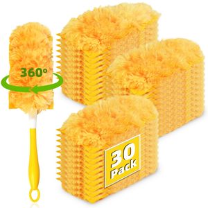 Lot de 30 plumes à poussière en microfibre rotatives à 360 degrés pour le nettoyage domestique - Product Image 1