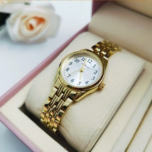 Reloj de Acero Inoxidable Dorado para Mujer con Logotipo Besseron Personalizado al por Mayor, Conjunto Minimalista de Regalo, Reloj con Brazalete de 16 mm para Negocios - Product Image 4
