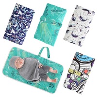 Couches à langer pour bébé Coussinets à langer imperméables Tapis absorbants pliables Protecteur Lavable Portable Table à langer