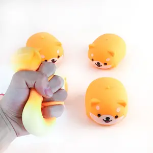 Kawaii Kawaii Inu sıkmak oyuncak ekran kutu seti hayvan Squishy Fidget duyusal köpek oyuncaklar