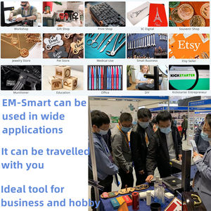 EM-Smart Metal 20W/30W Machine de marquage laser à fibre portable de bureau rotative prend en charge le logiciel DXF PLT BMP AI DWG DST EZCAD <span class=keywords><strong>2</strong></span> - Product Image 4