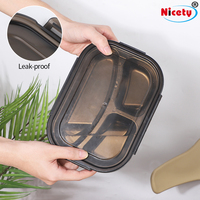 Boîte à bento en acier inoxydable 304 de style européen personnalisée, avec compartiments, qualité alimentaire, pour événements et fêtes