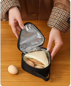 Sacs isothermes pour le petit-déjeuner, écologiques, durables, avec fermeture éclair, sacs à lunch portables triangulaires, conteneurs alimentaires pour pique-nique - Product Image 6