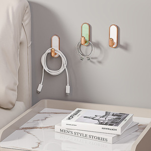 Adhesive Hooks Removable Wall Mount For Bathroom Kitchen Bedroom Clothes Storage 4 Pack Mint Green Gold Platinum - Product Image 4