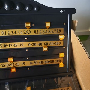 Tableau de scores de snooker 66x39 en plastique, compteur manuel pour le suivi des scores de billard - Product Image 3