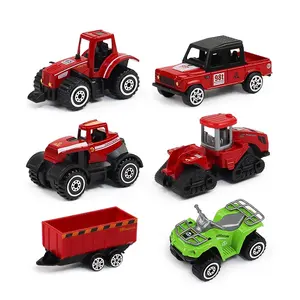 Die cast caminhões brinquedos carro caminhão conjunto 1:64 modelos de veículos de fazenda liga