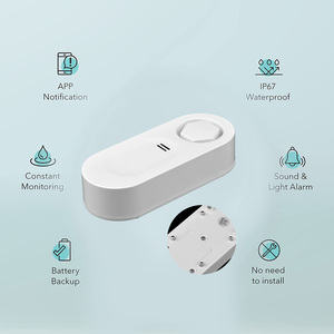 TY-WI-8 Tuya WiFi เครื่องตรวจจับการรั่วไหลของน้ำสำหรับใช้ในบ้าน  เครื่องตรวจจับการรั่วไหลของน้ำในครัวเรือน อุปกรณ์แจ้งเตือนการระบายน้ำ พร้อมเสียงเตือน - Product Image 2