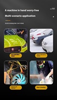 Hochgeschwindigkeits-Auto-montierter super großer Outdoor-Haartrockner Violent Turbofan Handheld Industrial Wiederauf ladbarer Lüfter