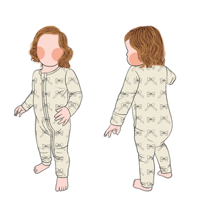 热销高品质个性简约精品竹子敞篷婴儿睡衣儿童双向拉链 - Product Image 5