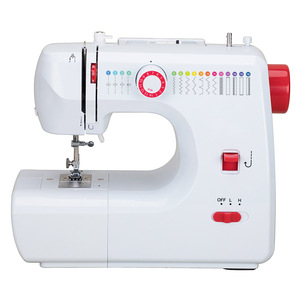 700 Multifunctional Mini Sewing Machine Electric Portable For Home Use With 16 Stitch Types And Red Accents - Product Image 1
