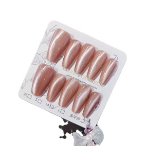 <span class=keywords><strong>Uñas</strong></span> Postizas Naturales Color <span class=keywords><strong>Rosa</strong></span> Rubor, Forma Cuadrada Mediana, Acabado Brillante, Reutilizables para Uso Casual y Profesional - Product Image 4