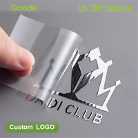 Stiker UV DTF Goode Glossy Varnish dengan Logo Kustom, Cetak Grafis Resolusi Tinggi, Tahan Gores, Harga Terjangkau