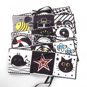 Jouets sensoriels pour bébés en tissu froissé doux, activités d'éveil, noir et blanc, contraste élevé, pour le temps sur le ventre - Product Image 4