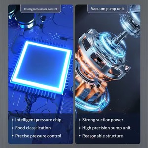 Selladora de Alimentos al Vacío Automática, 110v 220v 80Kpa 120w, para Empacar Alimentos, Selladora de <span class=keywords><strong>Bolsas</strong></span>, Máquina Selladora de Alimentos al Vacío para Cocina - Product Image 4