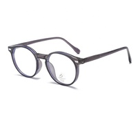 Montures de lunettes vintage en acétate, montures de lunettes optiques rondes, mode rétro pour hommes et femmes