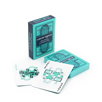 Jeu de cartes à jouer de poker durable avec boîte de rangement, conception personnalisée professionnelle par le fabricant, impression sur papier, pour fêtes de famille
