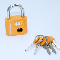 50mm popular heavy duty modern design colorful Plastic spraying special type iron padlock