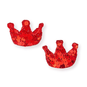 Ornement de Noël en forme de couronne, 3x4mm, sequins rouges, décoration de fête - Product Image 1