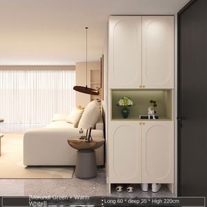 <span class=keywords><strong>Meuble</strong></span> à chaussures de luxe léger <span class=keywords><strong>avec</strong></span> tabouret intégré, <span class=keywords><strong>meuble</strong></span> <span class=keywords><strong>d</strong></span>'<span class=keywords><strong>entrée</strong></span> haut en bois massif moderne pour salon et maison - Product Image 6