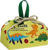 Tas Makan Siang Anak Berinsulasi Motif Ulat Lucu dengan Cetakan Buah, Tas Termal untuk Bekal Sekolah, Piknik, dan Tempat Penitipan Anak