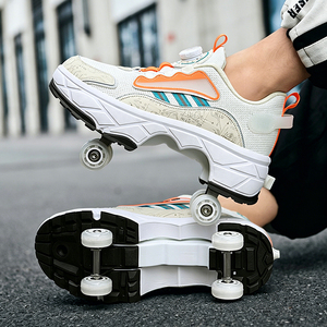 Nouveauté, baskets déformables à roulettes unisexes décontractées pour garçons et filles, chaussures de parkour - Product Image 5