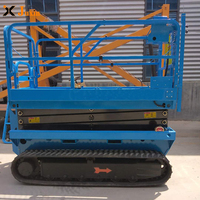 Plateforme de travail aérien verticale, pour surface rugueuse, Terrain extérieur, levage, ciseaux, chenille