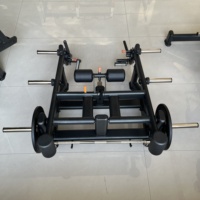 Máquina de Peso Muerto Multifuncional con Carga de Discos y Construcción de Acero para Entrenamiento de Fuerza y Seguridad - Equipo de Fitness para Gimnasio