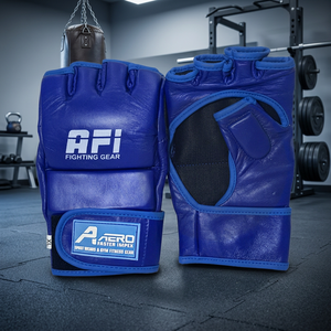Gants de boxe MMA AERO Pro Fight en cuir PU à doigts courts, avec logo personnalisé, motifs imprimés, évacuation de l'humidité, pour arts martiaux (8oz, 12oz, 16oz) - Product Image 3