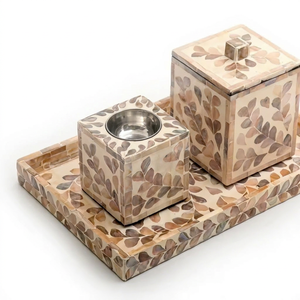 Ramadan Mubarak Pearl Inlay Incense Burner SS CRAFT INDIA Indian Incense Religious Use Brass Acrylic Elegant <b>Eid</b> <b>Gifts</b> Home - Product Image 1