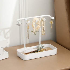 Plastic Portable Jewelry Storage <b>Hanging</b> Rack Jewelry Necklace Ring Hair Accessories Exquisite Display <b>Stand</b> for Household - Product Image 6
