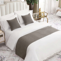 AMBERIS Couvre-lit respirant en chenille tissée, couche unique, gris, style moderne, pour la maison et l'hôtel (Taies d'oreiller vendues séparément)
