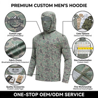 Sweat-shirts amples personnalisés pour hommes, écologiques, UPF50+, respirants, antibactériens, anti-UV, en Spandex/Polyester, pour l'été et les activités de plein air