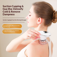 Dispositivo Eléctrico de Ventosas con Función de Vacío y Gua Sha, con Pantalla, Control de Calor y Temporizador para el Cuerpo
