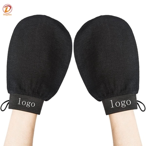 Guantes Exfoliantes Ecológicos para Ducha, Esponjas Corporales Ovaladas Eficaces para el Cuidado <span class=keywords><strong>de</strong></span> la Piel en el Spa, Eliminador <span class=keywords><strong>de</strong></span> Piel Muerta con Logotipo - Product Image 4