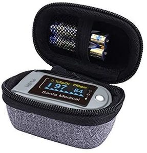 Custodia Personalizzata per Pulsossimetro Zacurate, Innovo, Vibeat, Borsa da Viaggio per Monitor di Ossigeno nel Sangue con Moschettone - Product Image 2